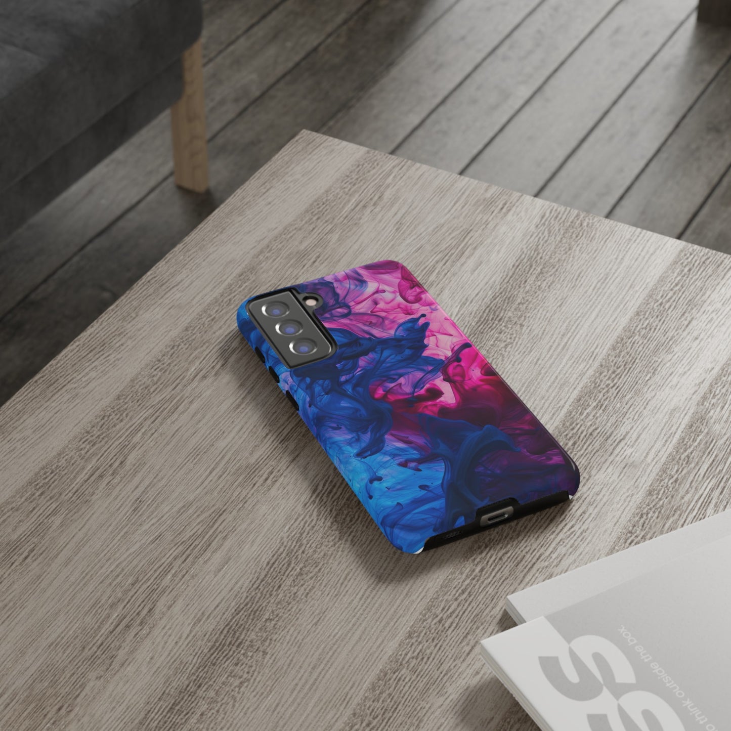 Magenta and Blue Color Explosion Phone Case