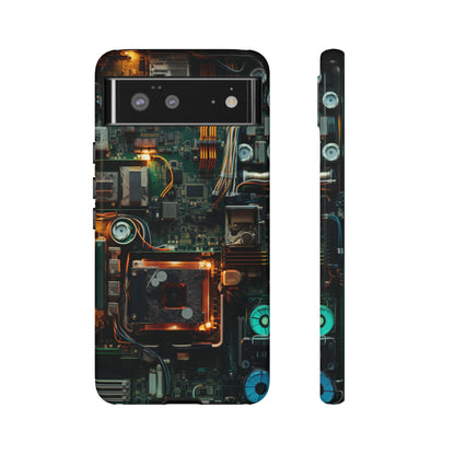 Circuit Board Themed Tough Phone Case