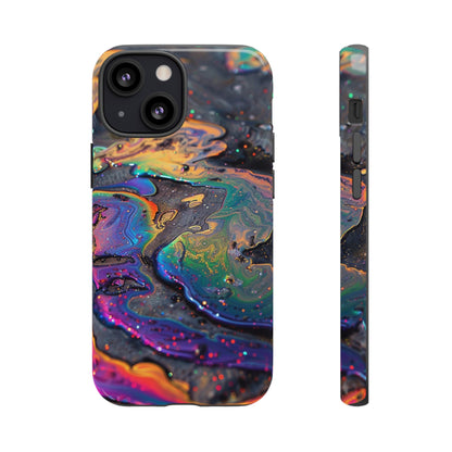 Opalescent Marbled Holographic Print Phone Case