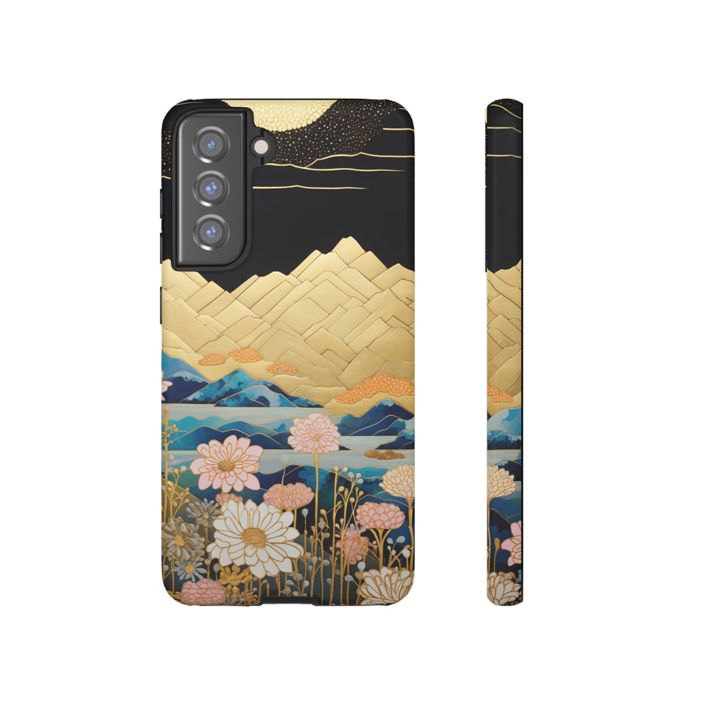 Chiyogami Floral Tough iPhone Case Galaxy S23 S22 S21 S20 Plus Ultra | Iphone 14 13 12 11 8 Pro Max Mini | Pixel 7 6 Pro 5 | Japanese Boho