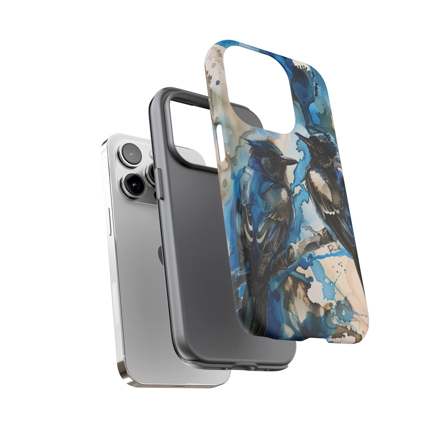 Blue Bird Watercolor Phone Case