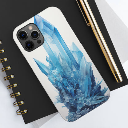 Healing Blue Crystal iPhone Case | Embrace Calmness and Serenity in a Stylish Package