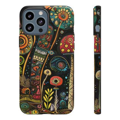 Retro 1960s Psychedelic Flowers Phone Case