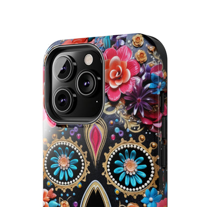 Sugar Skull iPhone Case | Celebrate Dia de los Muertos with Vibrant Elegance