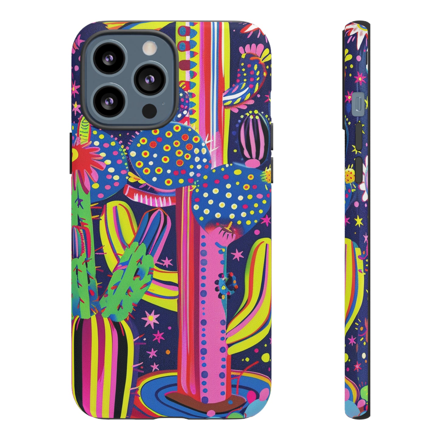 Retro 1960s Psychedelic Cactus Flowers Phone Case