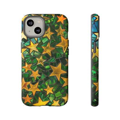 Green Celestial Stained Glass Mosaic Phone Case