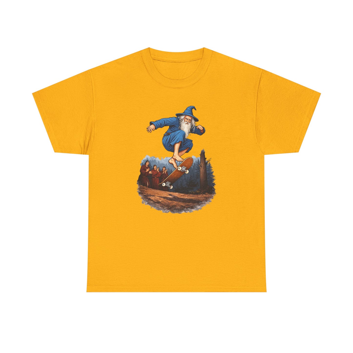 Wizard Skateboarding Fantasy T Shirt Magical Street Style Tee