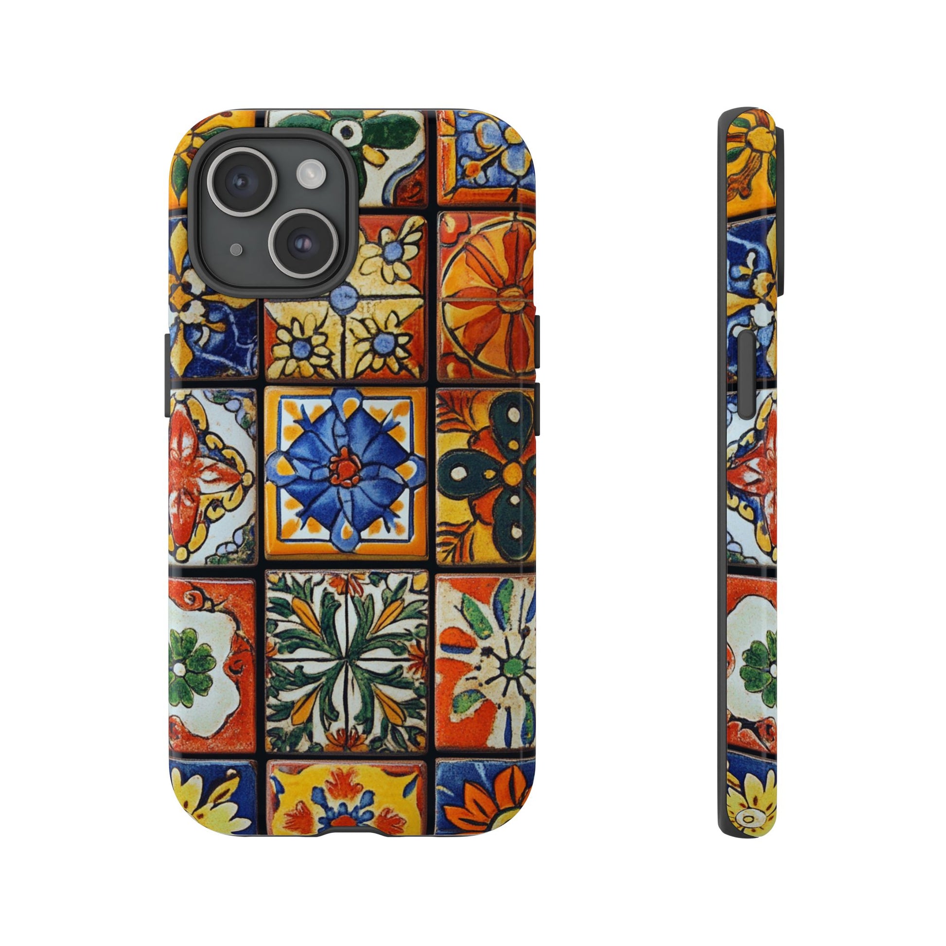 Mexican vintage tile phone case for iPhone 15