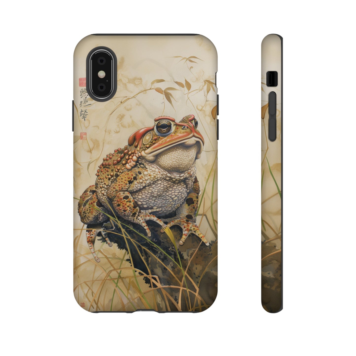 Toad on a Branch Japanese Style Art Painting Phone Case