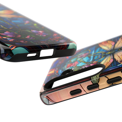 Art Nouveau Stained Glass Dragonfly Phone Case