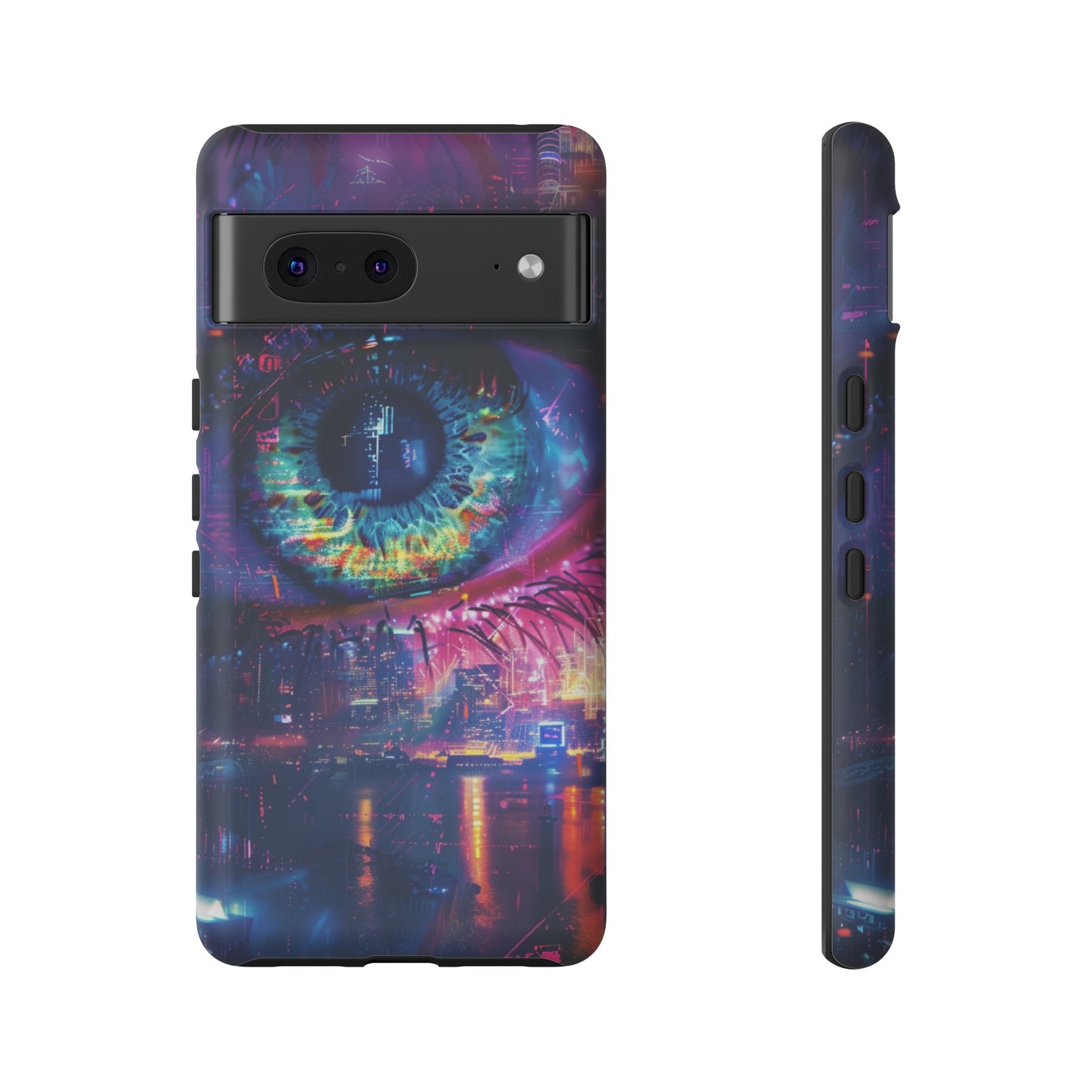 Eye of the Beholder Cyberpunk Art Phone Case