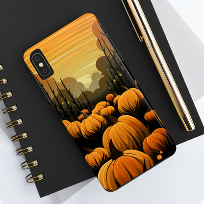 Halloween Fall Pumpkins iPhone Case | Embrace the Spooky Autumn Vibes