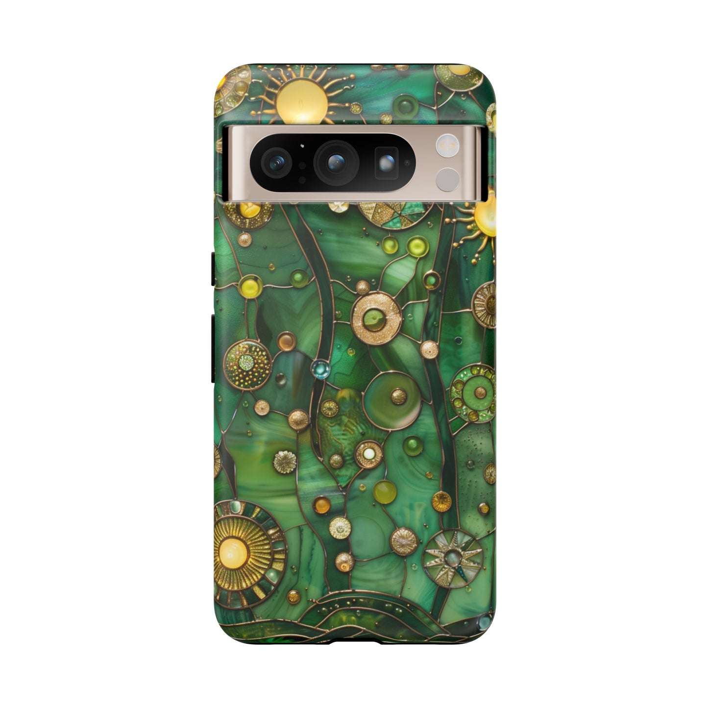 Green Celestial Stained Glass Mosaic Phone Case