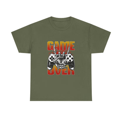 Game Over Skeleton Hand Arcade Gaming T Shirt Retro Gamer Tee