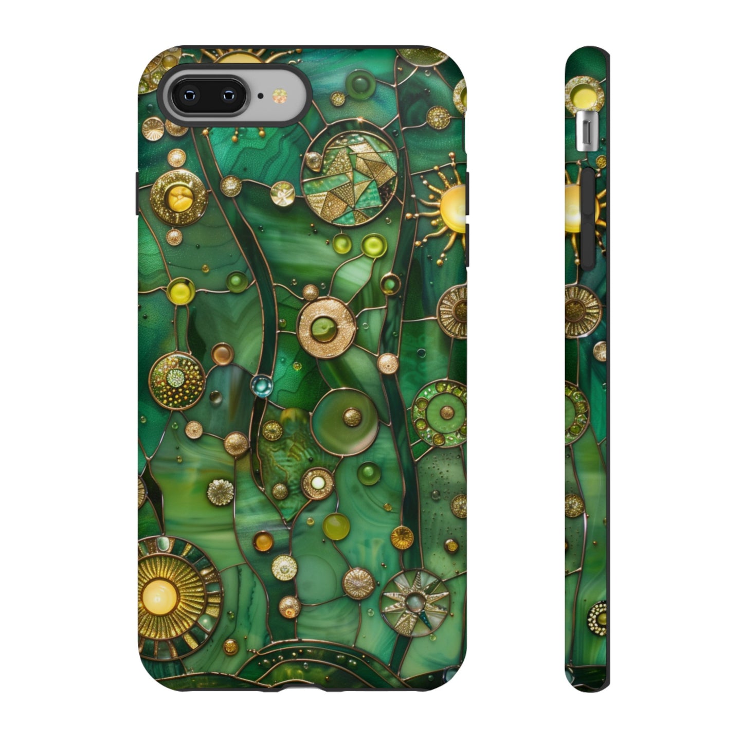 Green Celestial Stained Glass Mosaic Phone Case