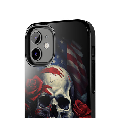 Skull USA Flag iPhone Case | Patriotic Edge with Stylish Protection