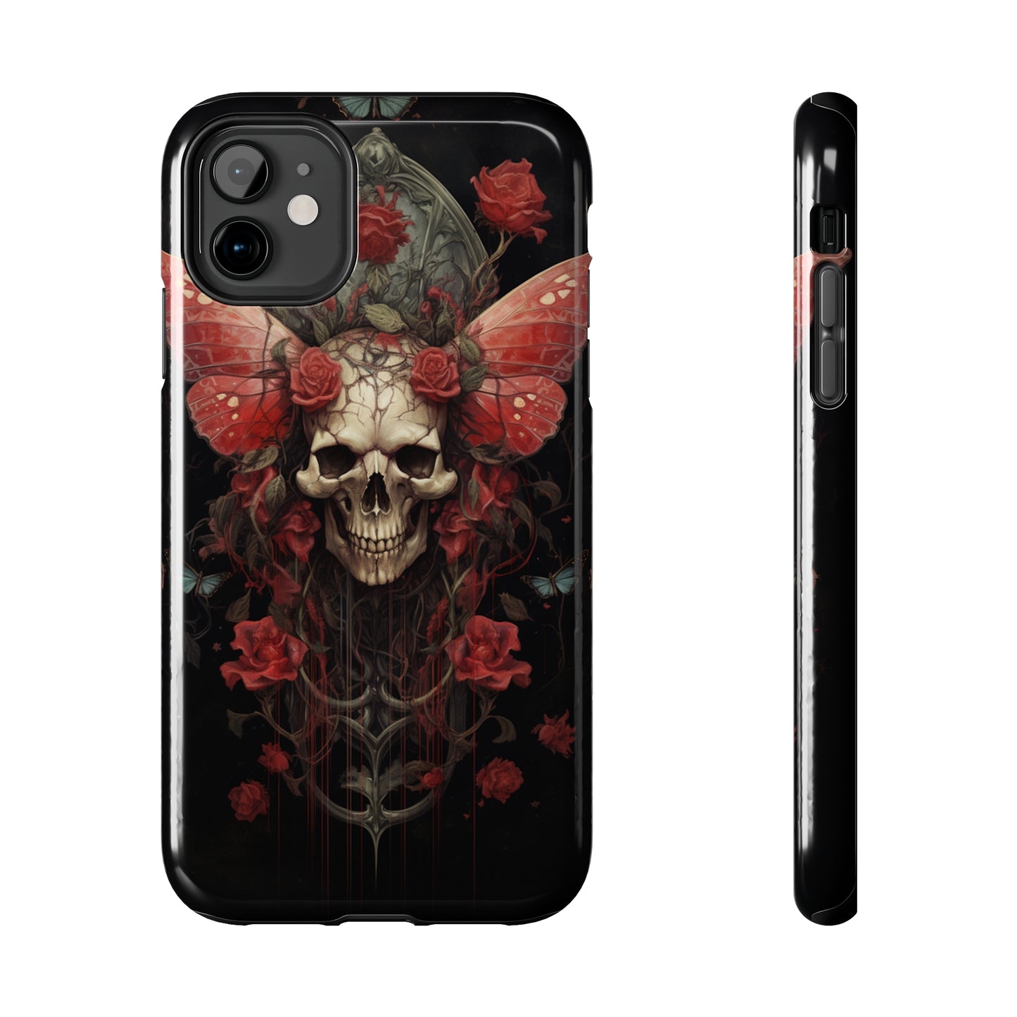 Deadhead Moth Gothic Dark Academia iPhone Case | Embrace Mysterious Elegance