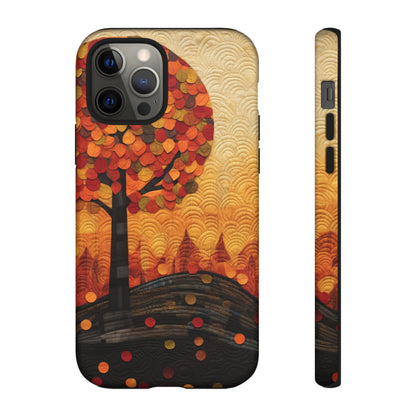 Autumn iPhone Case, Forest Embroidered Style Phone Case