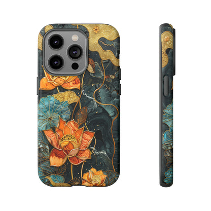 Chiyogami Floral Scroll Work Phone Case