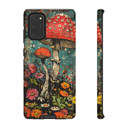 Trippy Magic Mushroom Retro Art Phone Case