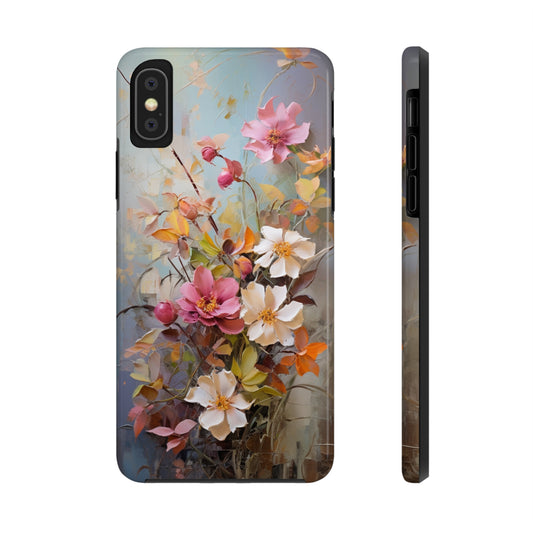 Floral Bliss Tough iPhone Case | Impact Resistant Phone Cover