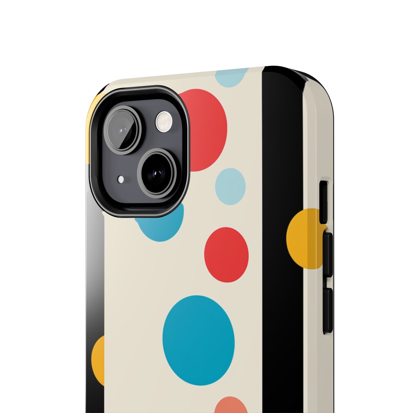 Classic Meets Creative: Abstract Polka Dots Tough Case for iPhone