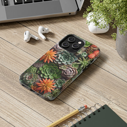 Succulent Desert Cactus Floral iPhone Case | Embrace the Beauty of Arid Elegance