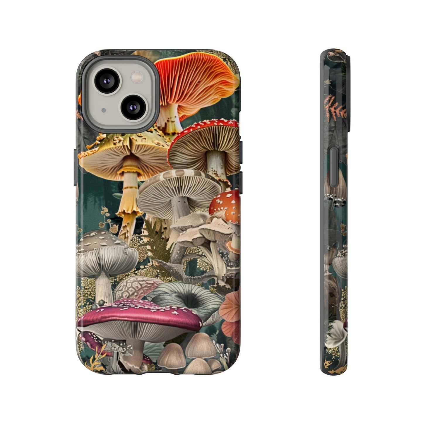 Vintage Illustration Mushroom Collage Phone Case