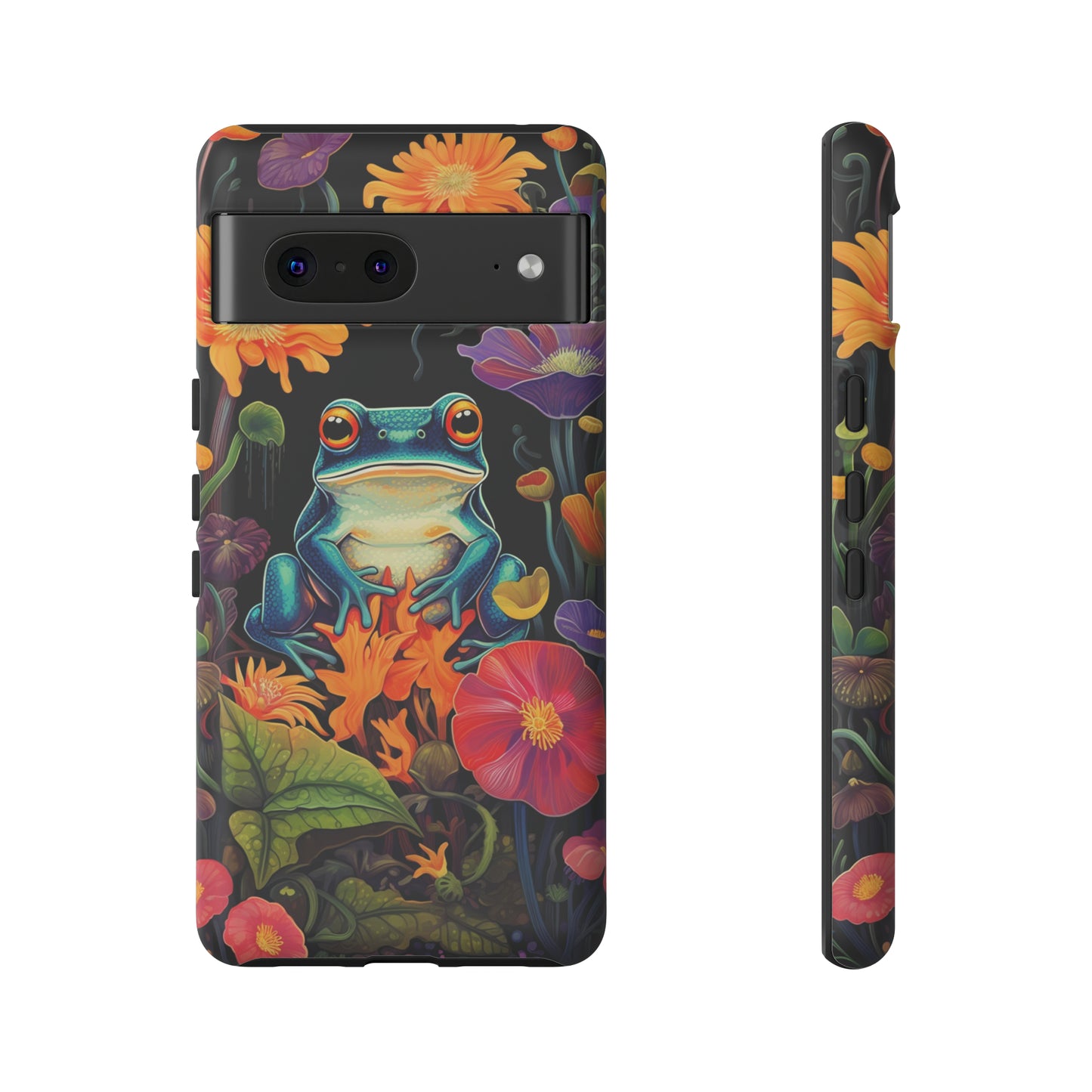 Floral Frogs Elegance Phone Case for Google Pixel, iPhone & Samsung Galaxy