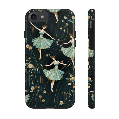 Vintage Style Dancing Ballerina iPhone Case | Embrace Elegance and Grace in Retro Charm