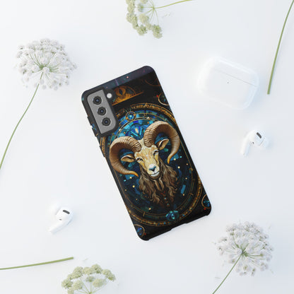 Aries Astrology Stained Glass Design Phone Case