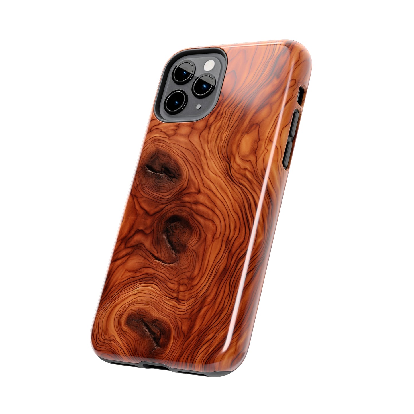 Elegant Timber: Faux Oak Wood Pattern | Dazzling Nature-Inspired iPhone Case