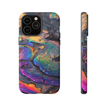 Opalescent Marbled Holographic Print Phone Case