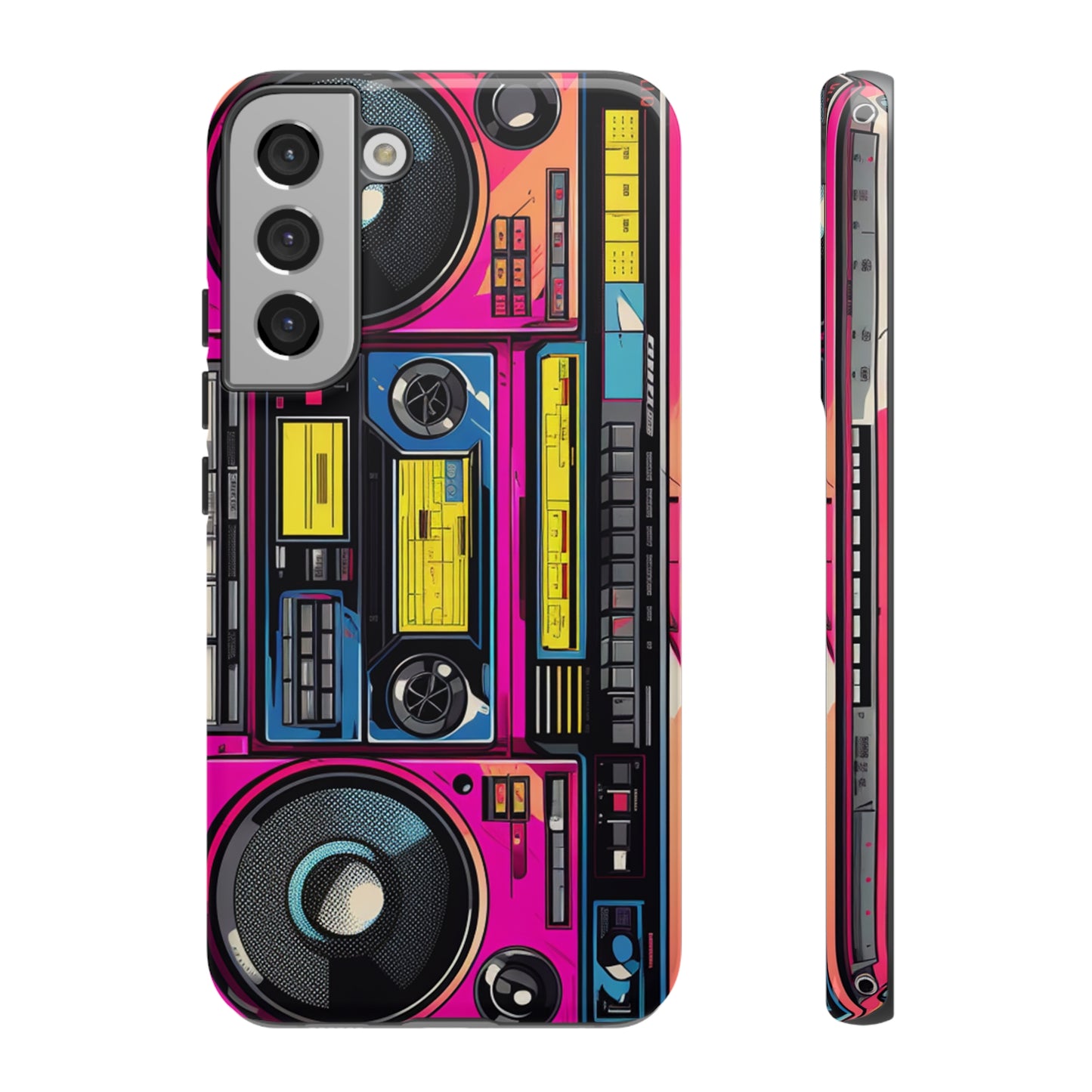 Boombox Hip Hop Music iPhone Case | Embrace Retro Vibes with Urban Beats for Google Pixel, iPhone, and Samsung Cases