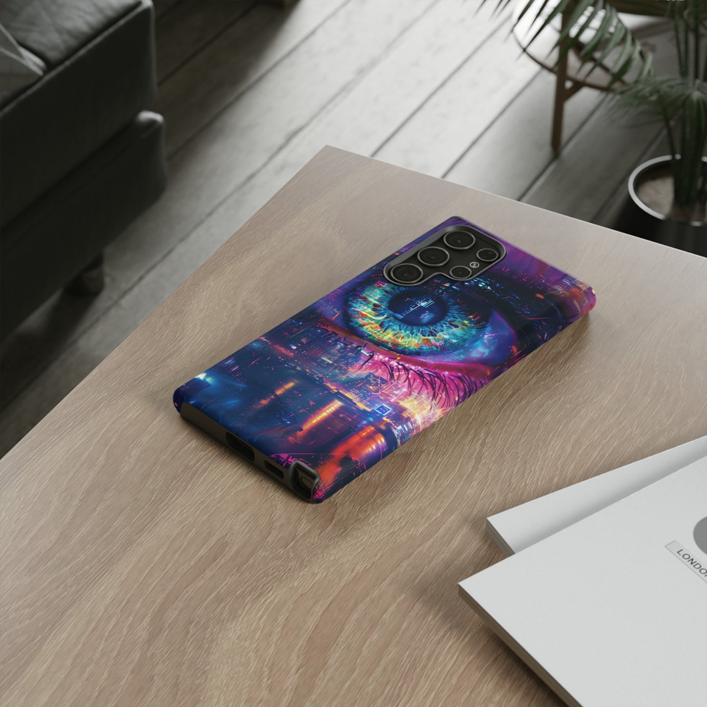 Eye of the Beholder Cyberpunk Art Phone Case