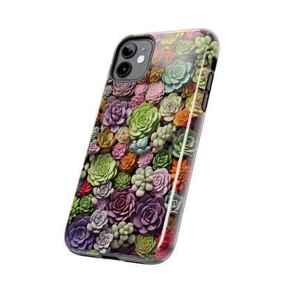 Succulent Desert Cactus Floral iPhone Case | Embrace the Beauty of Arid Elegance