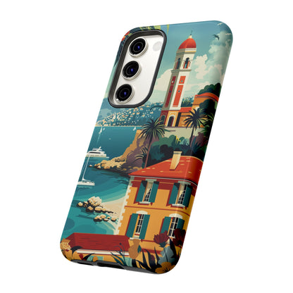 Midcentury French Riviera Landscape Painting Phone Case