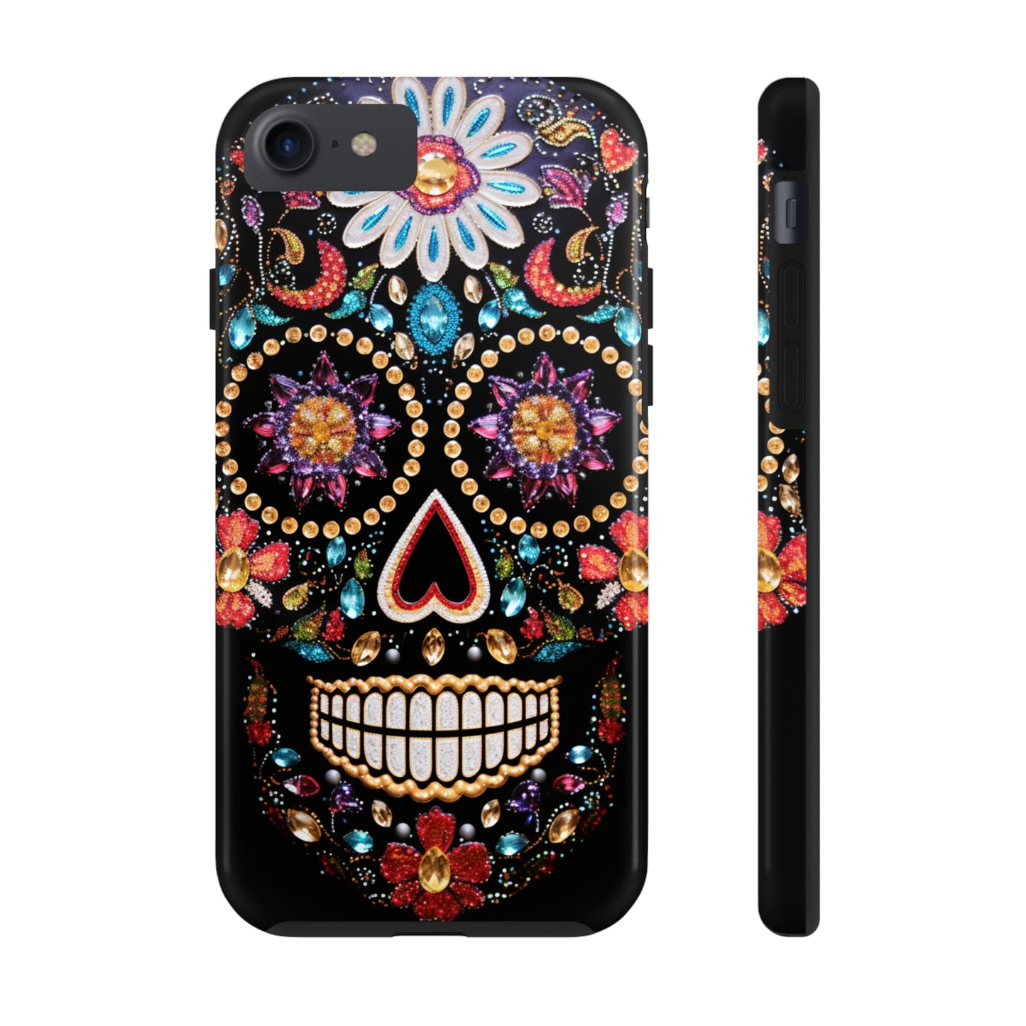 Sugar Skull iPhone Case | Dia de los Muertos Design for Apple iPhone | Halloween Aesthetic