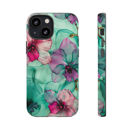 Watercolor Floral Orchids Phone Case