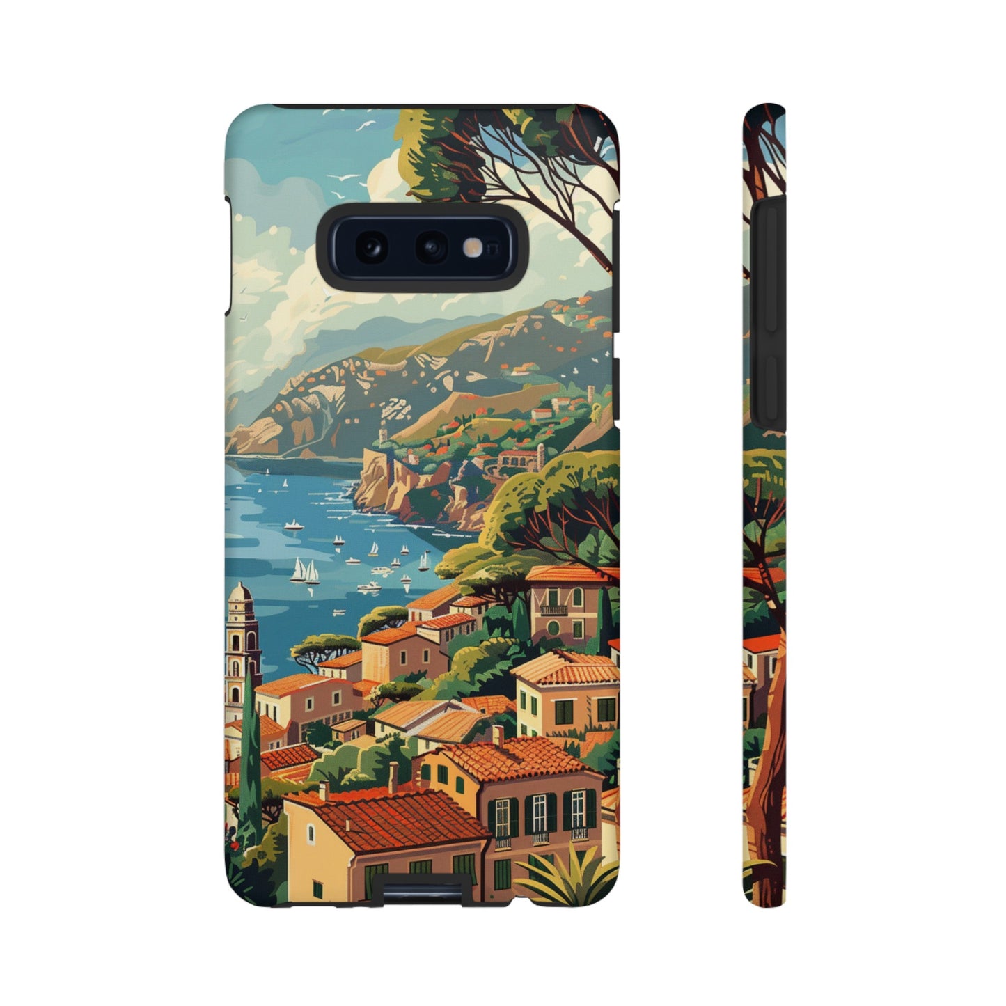 Midcentury French Riviera Landscape Painting Phone Case