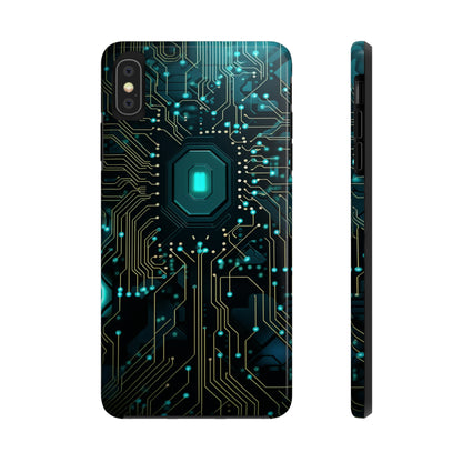 Neon Nexus: Cyberpunk Circuit Board | Futuristic Tech-Inspired iPhone Case