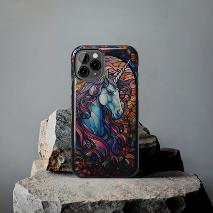 Unicorn Stained Glass iPhone Case | Mythical Beauty and Device Protection