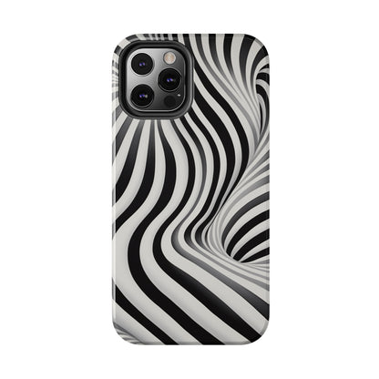 Durable iPhone 14 Pro Max Tough Case with stand-out optical illusion