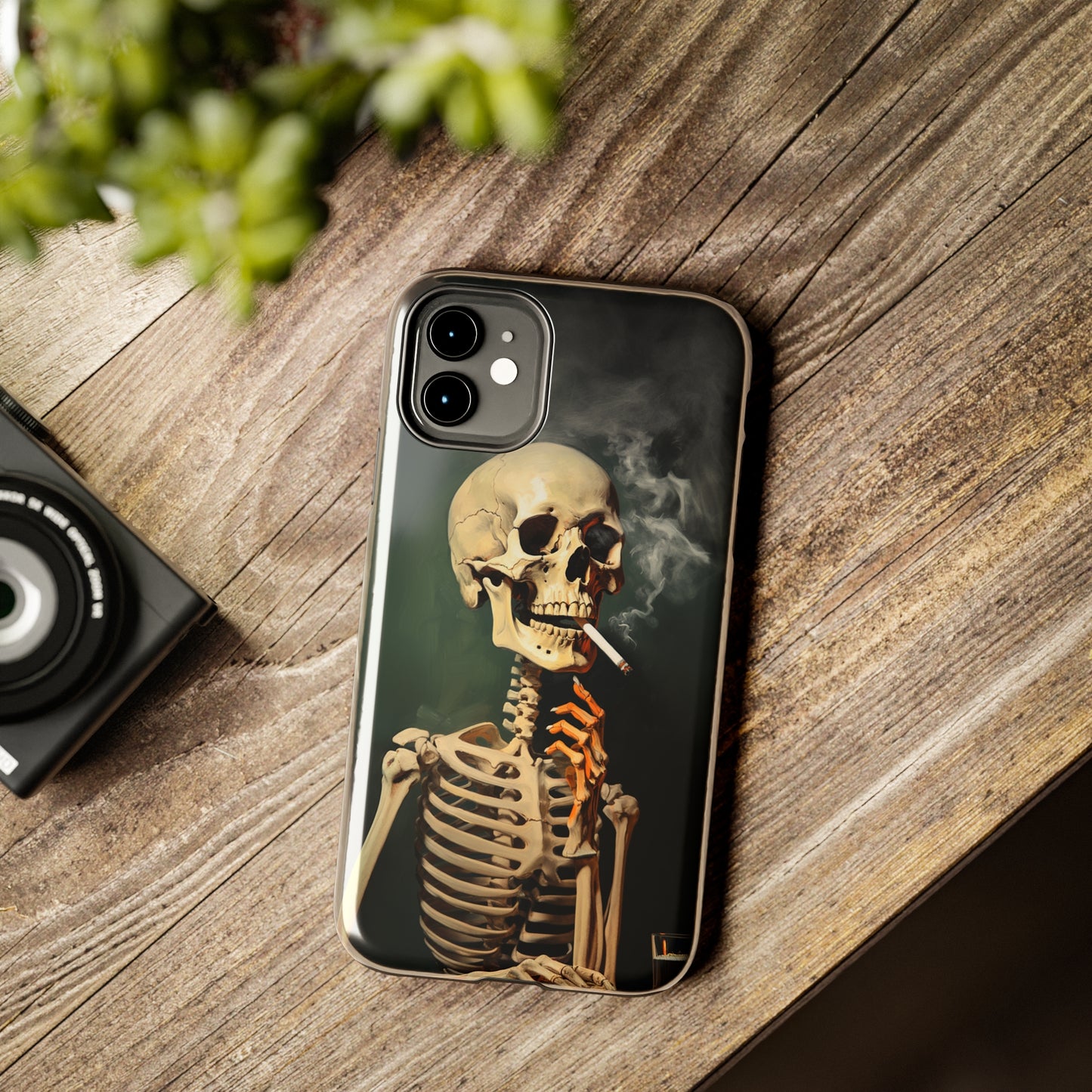 Smoking Skull iPhone Case | Edgy Style with a Mysterious Vibe for iPhone 11, 12, 13, 14, SE 2020 & Mor