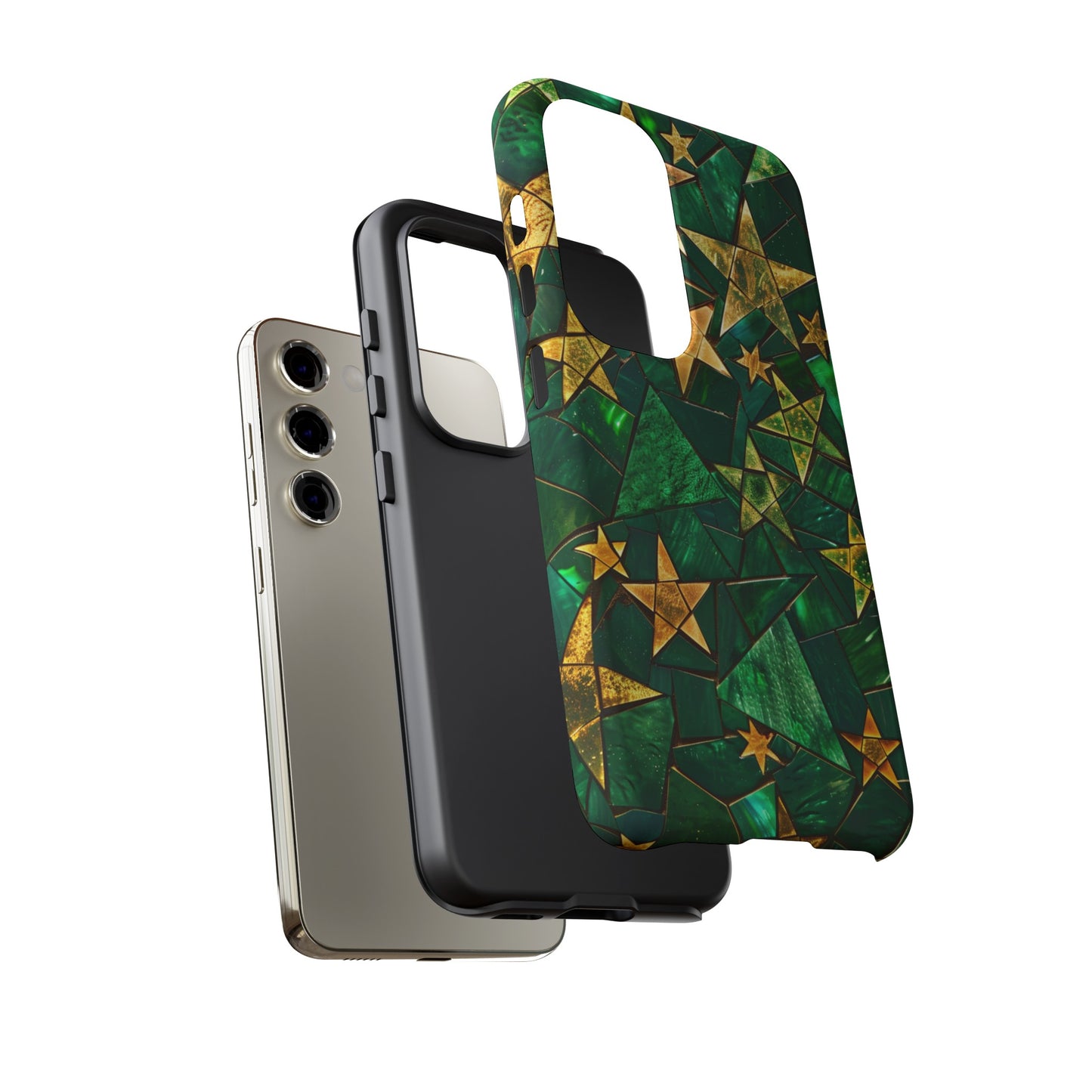 Green Celestial Stained Glass Mosaic Phone Case