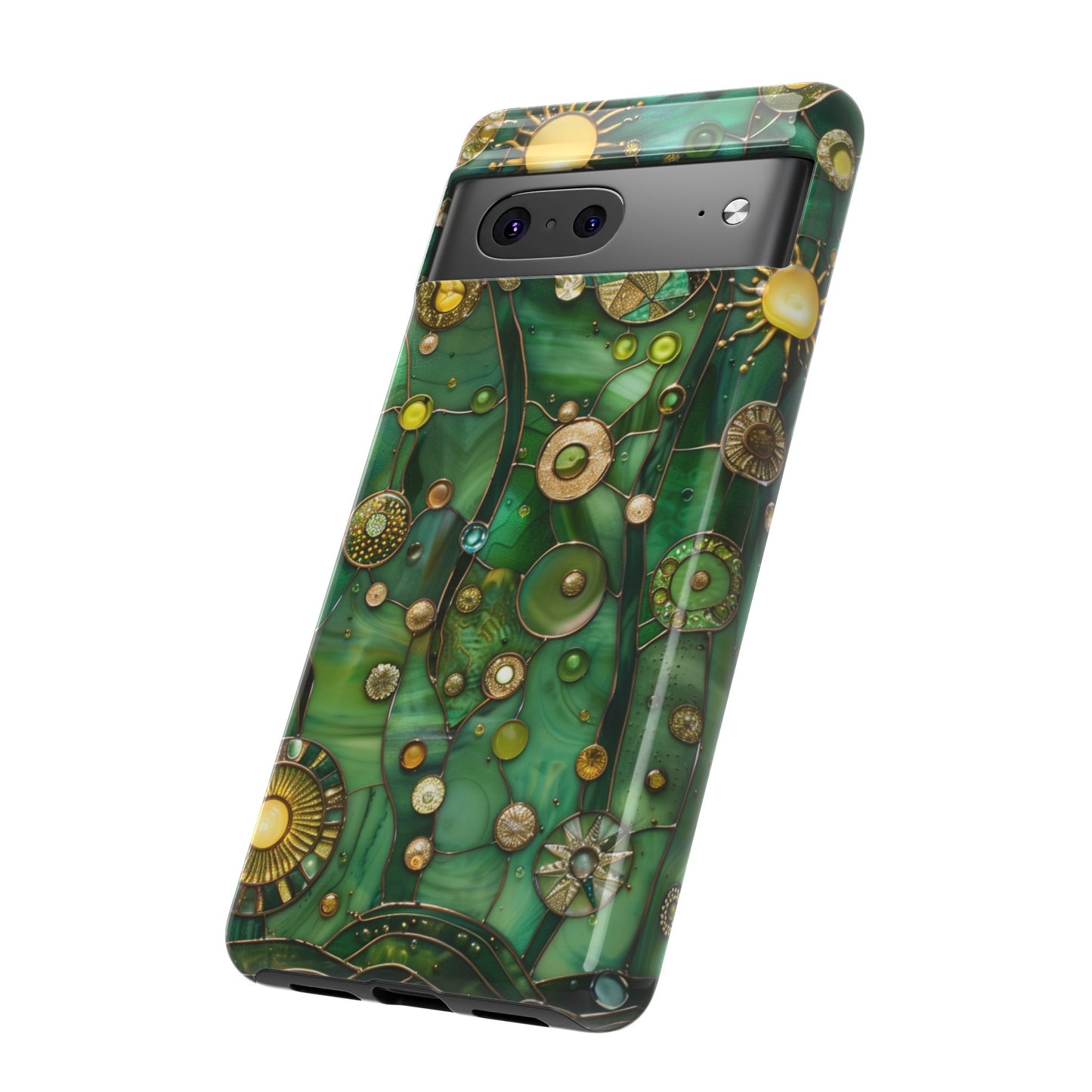 Green Celestial Stained Glass Mosaic Phone Case