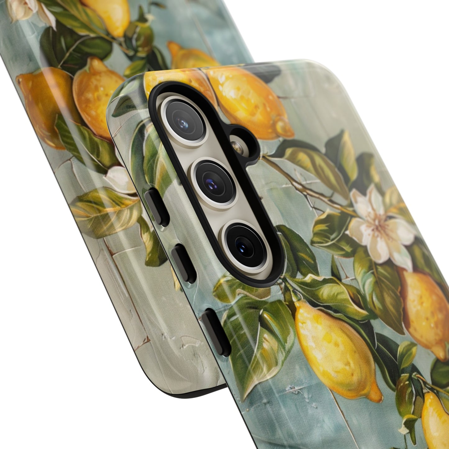 Mediterranean Lemon Tile Oil Painting iPhone 13 Case