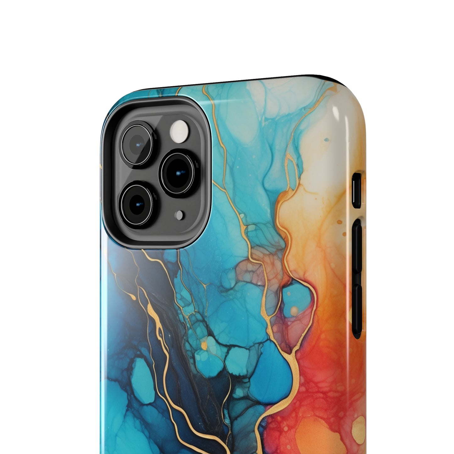 Marbled Watercolor iPhone Case | Embrace the Mesmerizing Multicolor Art