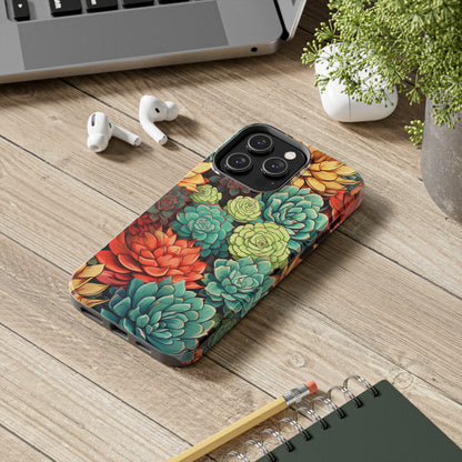 Succulent Desert Cactus Floral iPhone Case | Embrace the Beauty of Arid Elegance