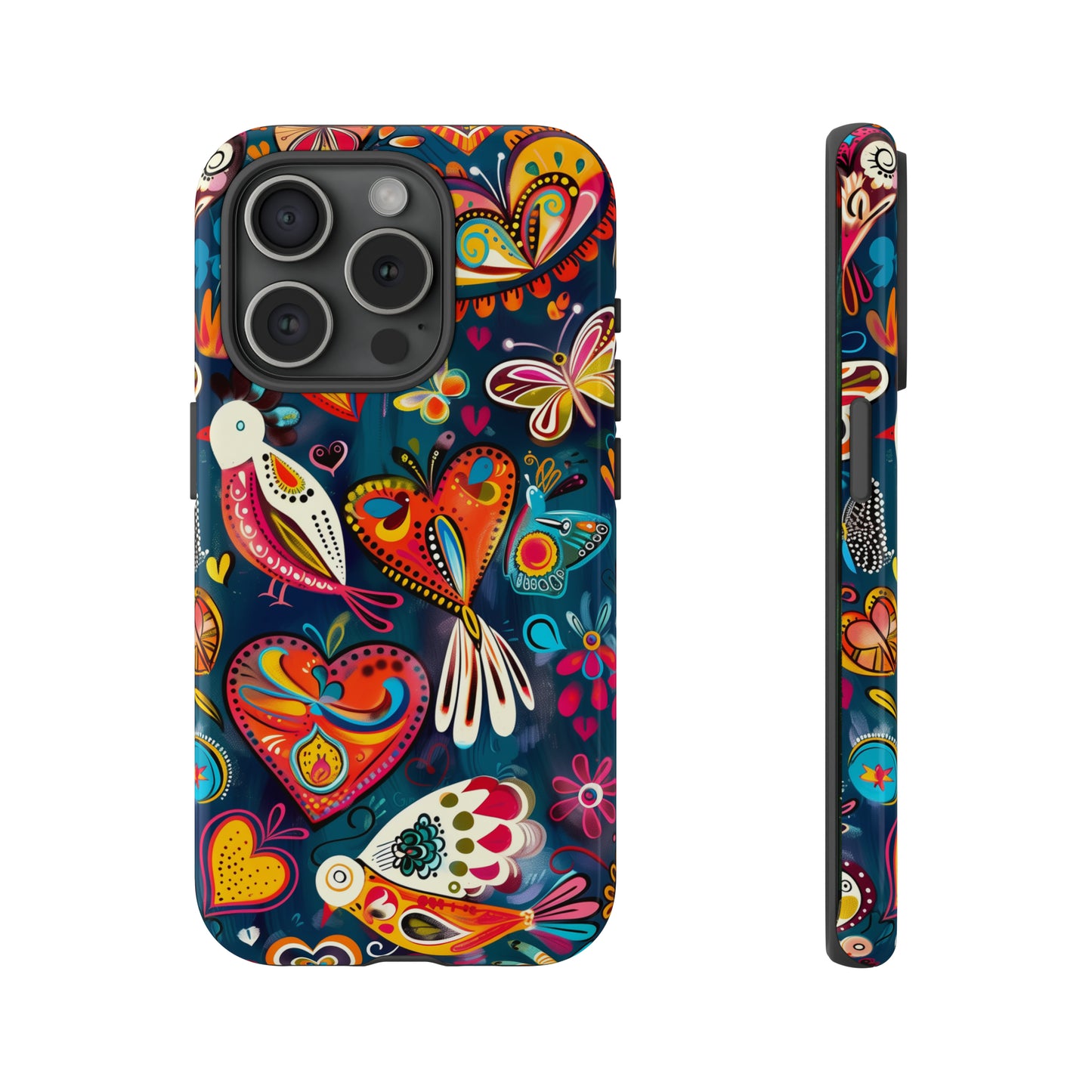 Bright Colorful Mexican Style Mural Painting Phone Case